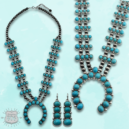 The Blue Stone Squash Blossom Set
