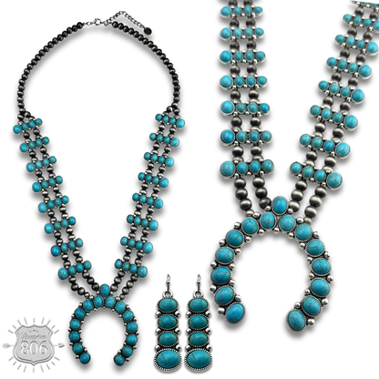 The Blue Stone Squash Blossom Set, view 3