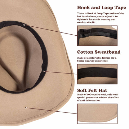 Sage Light Tan Cowboy Hat by Mix Brown