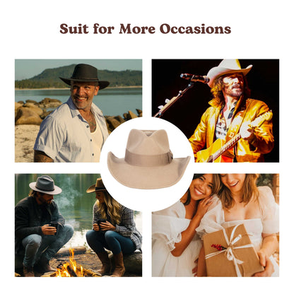 Sage Light Tan Cowboy Hat by Mix Brown, view 2