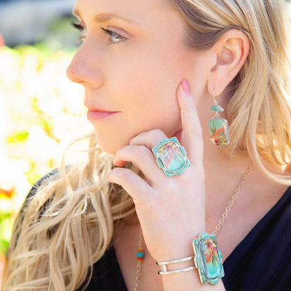 The Scenic Sedona Turquoise Drop Earrings, view 5