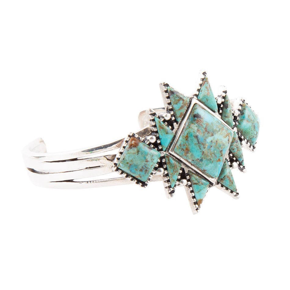 The Sharp Turquoise Sterling Cuff