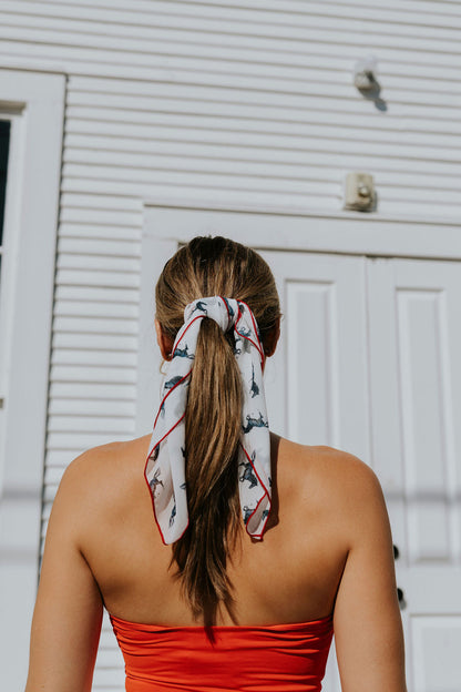 Running mustang chiffon scarf, view 4