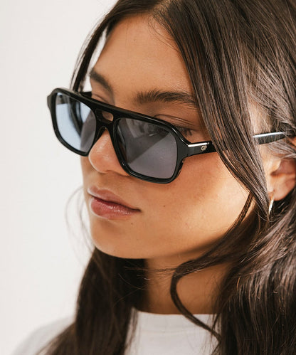 Beau Rectangular Aviator Sunglasses by Gigi Pip, view 8