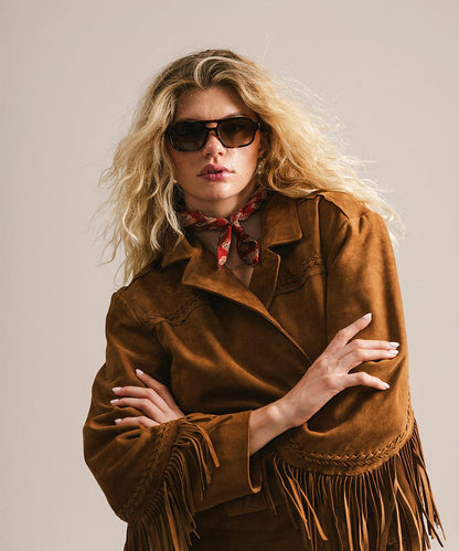 Beau Rectangular Aviator Sunglasses by Gigi Pip