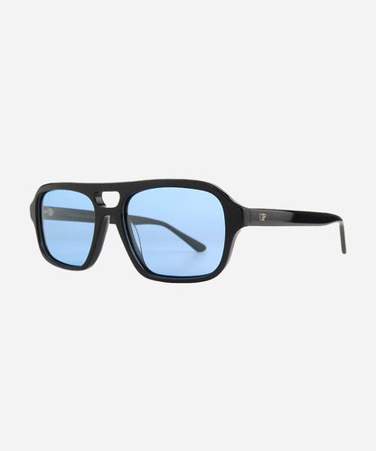 Beau Rectangular Aviator Sunglasses in Black by Gigi Pip