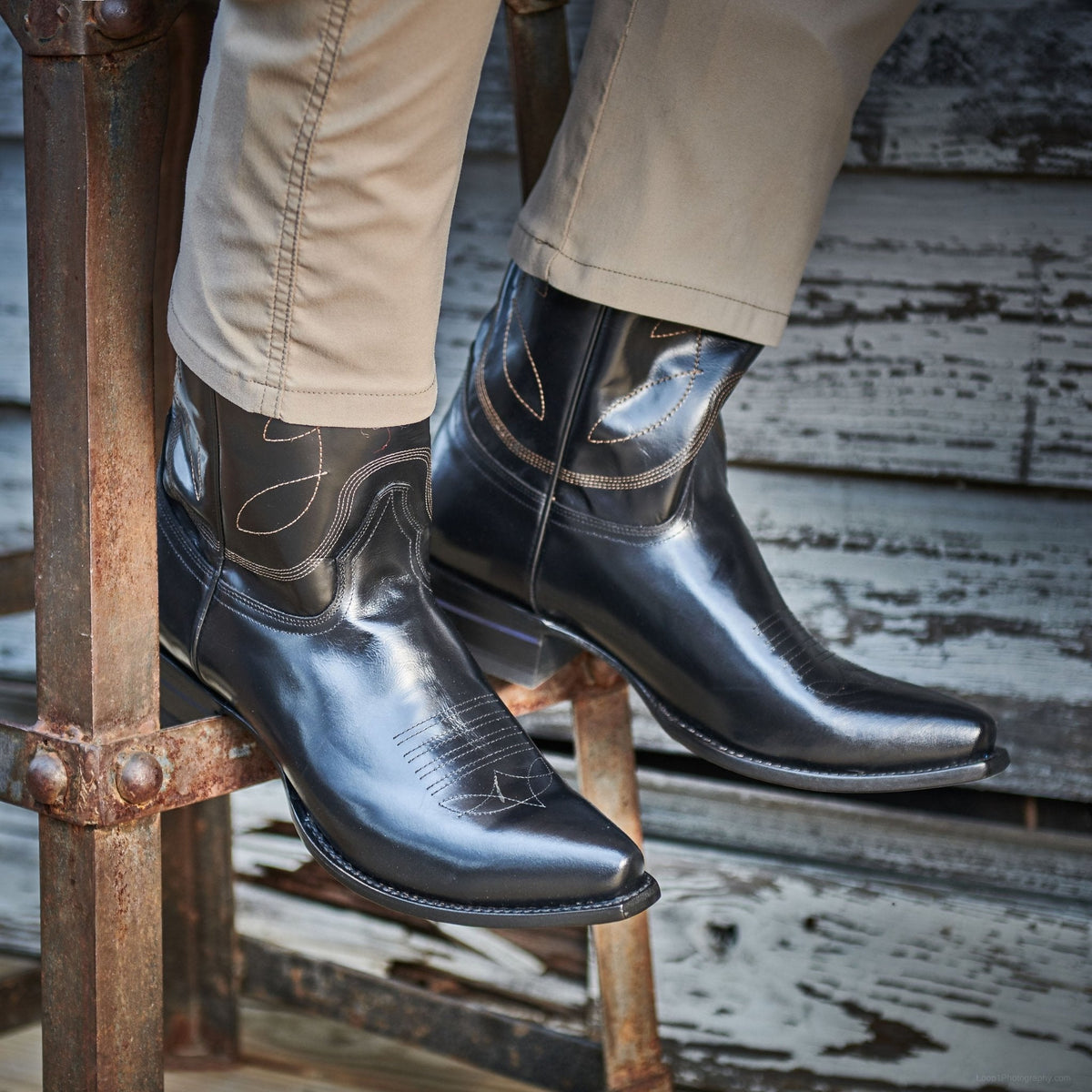 Alvies Comal snip toe cowboy boot, view 9