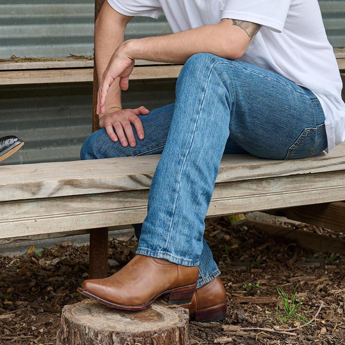Alvies Comal snip toe cowboy boot, view 16
