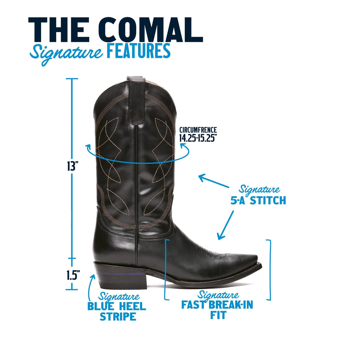 Alvies Comal snip toe cowboy boot, view 3