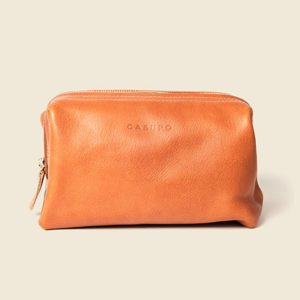 The Natural Leather Toiletry Bag