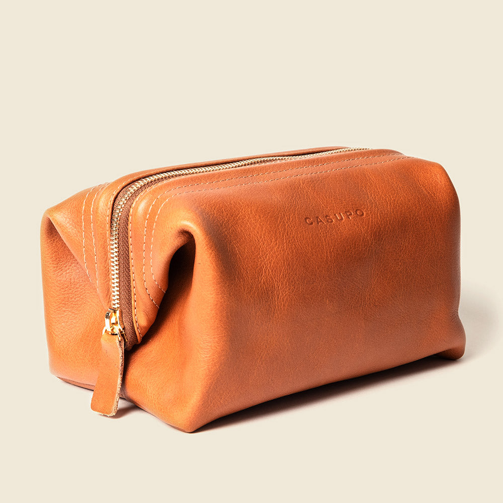 The Natural Leather Toiletry Bag, view 6