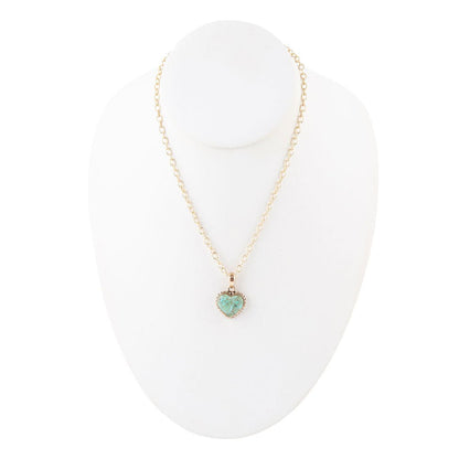 The Turquoise Heart Necklace, view 4