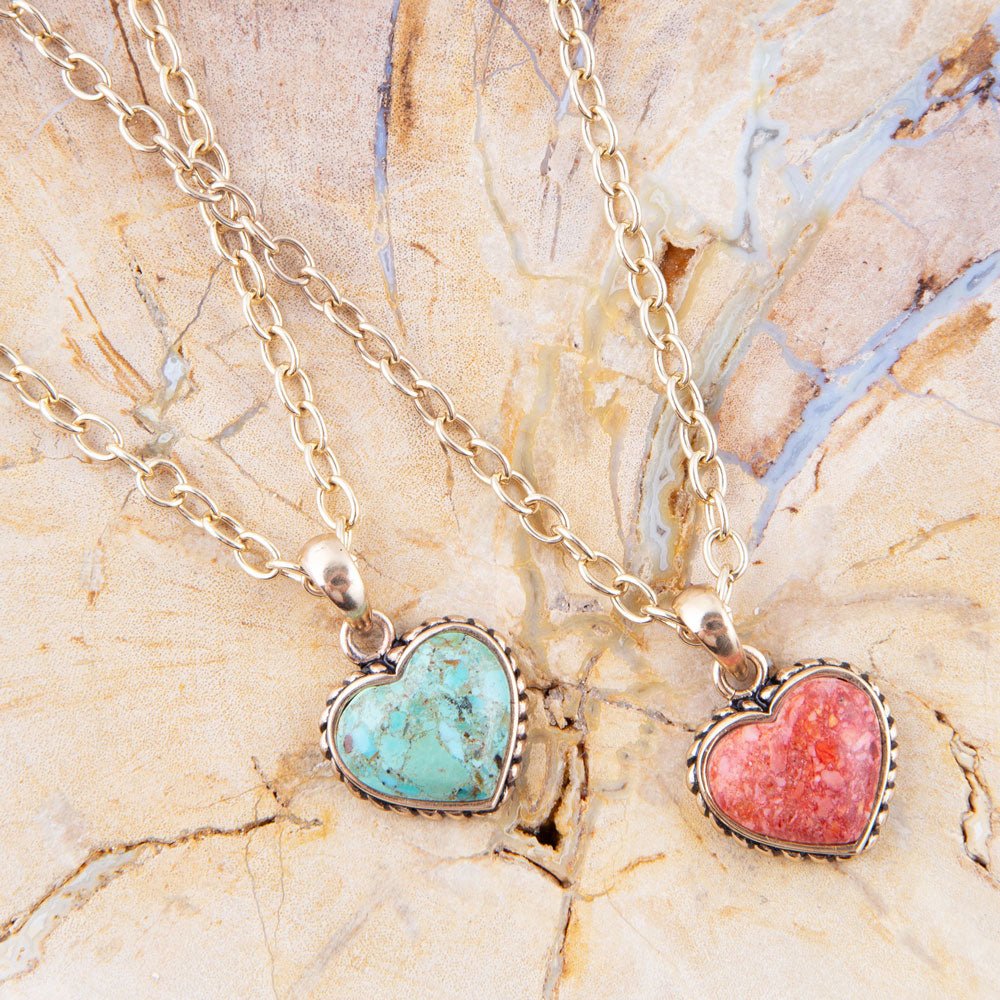 The Turquoise Heart Necklace, view 5