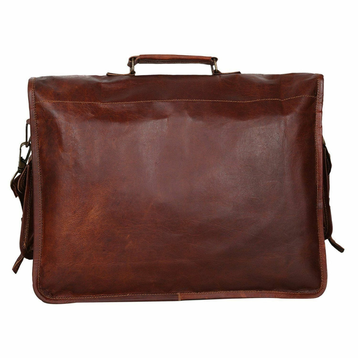 Natural Brown Laptop Messenger by Classy Leather Bags, view 2