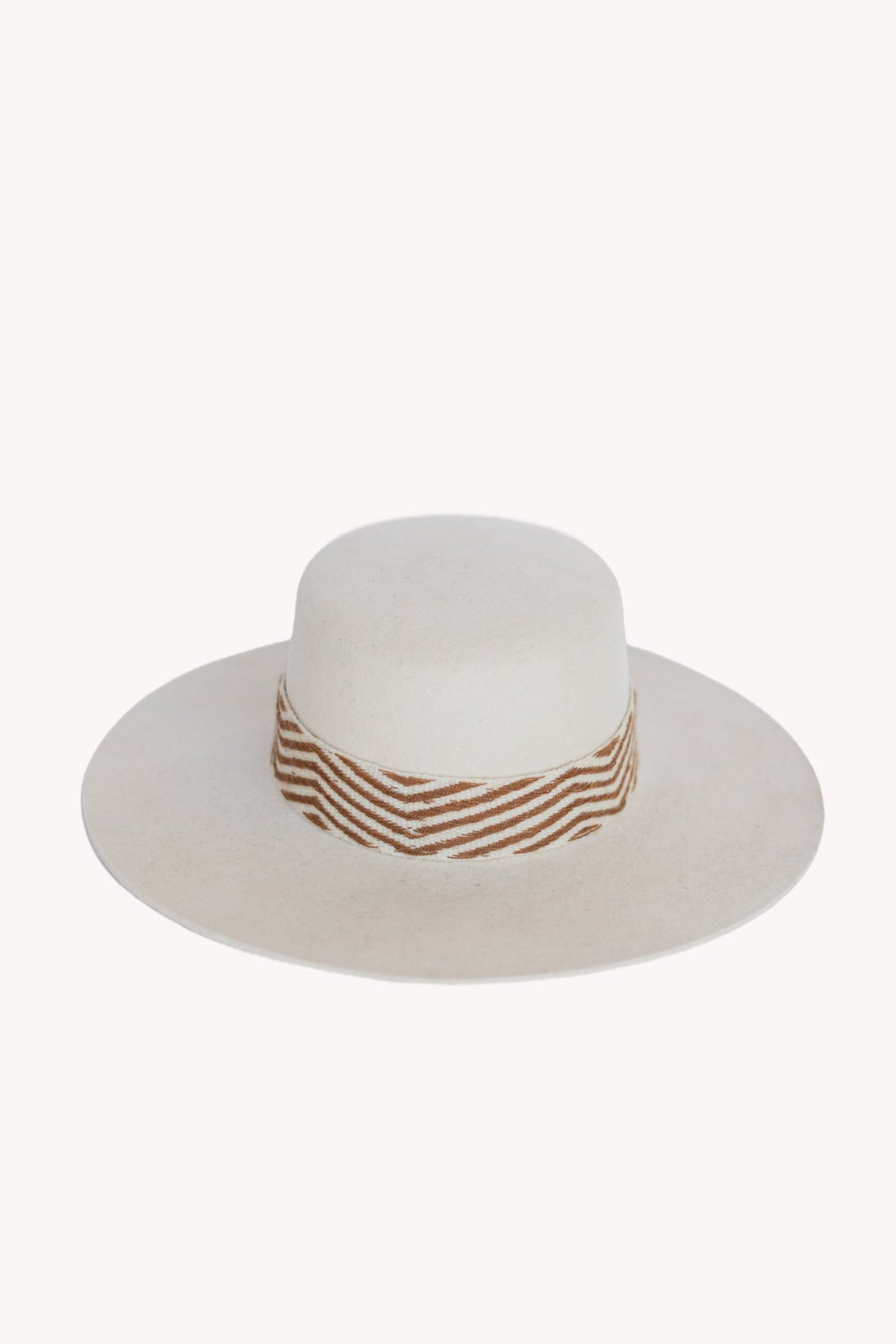 Speckled White Spanish Felt Hat by Andeana Hats, view 2